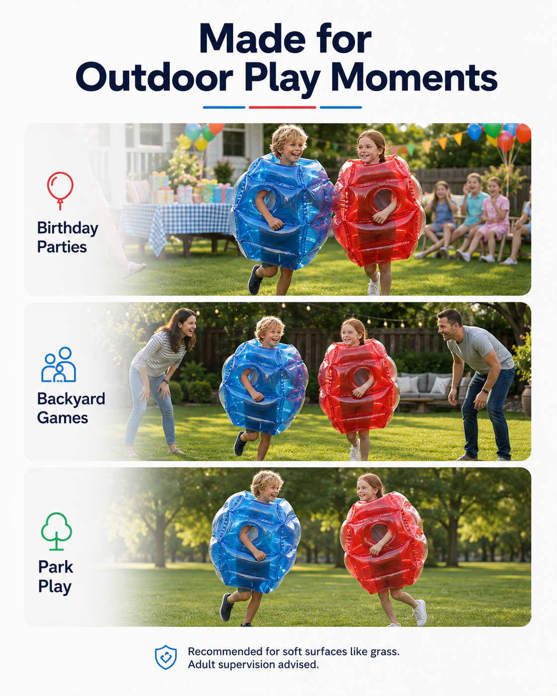 ⚽ LIMITED-TIME 50% OFF! ✨ Inflatable Bumper Ball Suit for Kids – Safe, Durable, Active Fun 🎈
