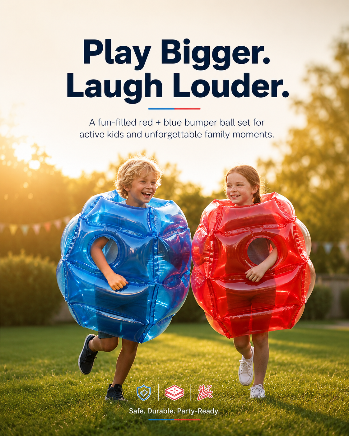 ⚽ LIMITED-TIME 50% OFF! ✨ Inflatable Bumper Ball Suit for Kids – Safe, Durable, Active Fun 🎈