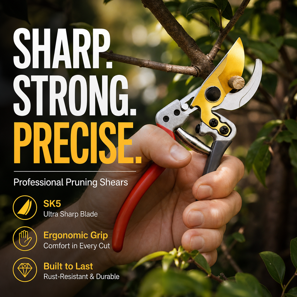 🥳HOT SALE🥳💞50K+ SOLD! Pruning Shears – From £12.99! SK5 edge, rubberized grip & 30/50mm capacity. Clean cuts – grab yours! ✅
