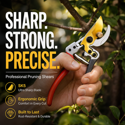 🥳HOT SALE🥳💞50K+ SOLD! Pruning Shears – From £12.99! SK5 edge, rubberized grip & 30/50mm capacity. Clean cuts – grab yours! ✅