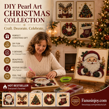 🎄🎊Christmas Special 50% Off! 🎅Boost your Christmas atmosphere! 🦌Favorite for DIY lovers!💎DIY Christmas Pearl Art Kit