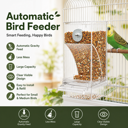 🎉Limited‑Time 60% OFF 🐦No Mess Automatic Bird Feeder