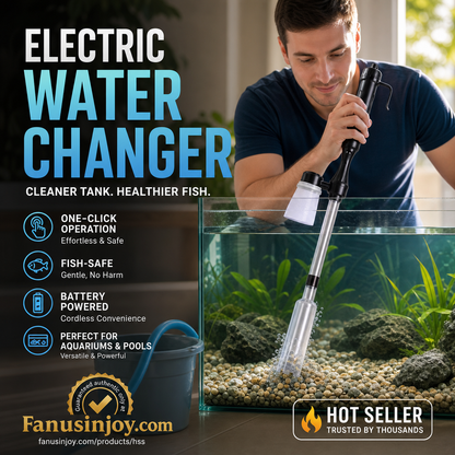 🎉Limited Time 50% OFF💦No more worries about poor water quality during water changes🔥Electric Aquarium Gravel Cleaner✨