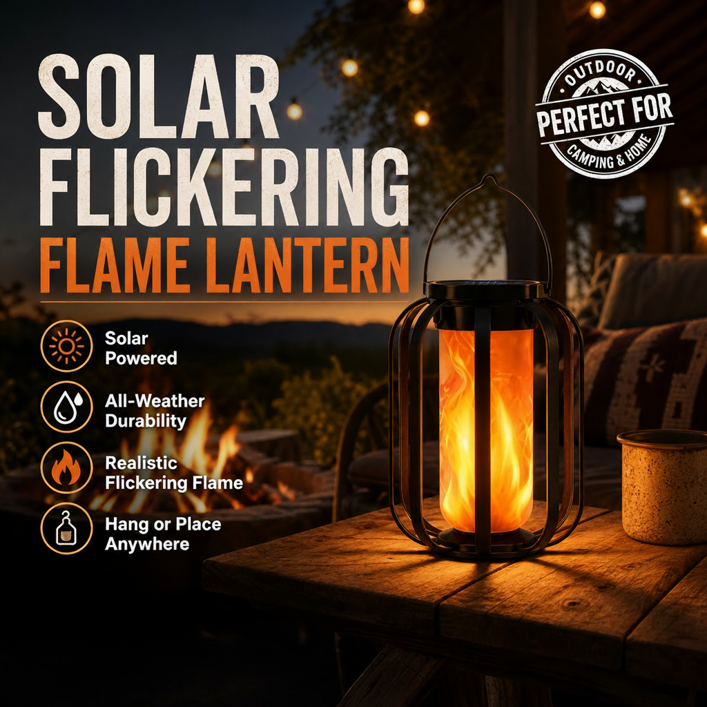 🎁Buy more get more save🎁Solar Flickering Flame Lantern