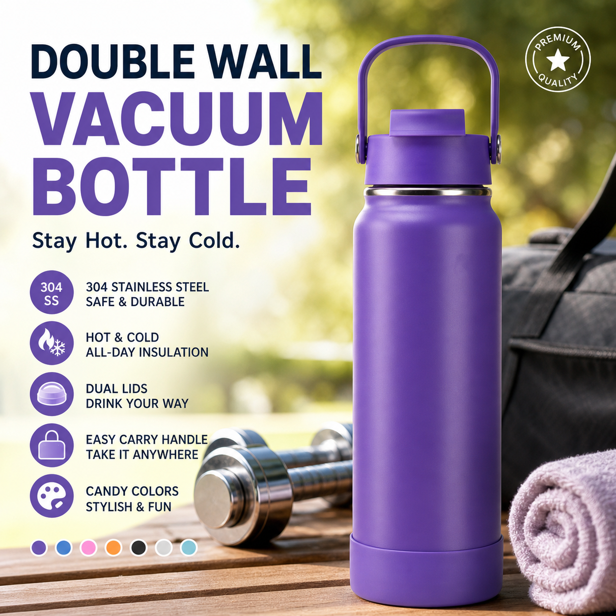 🏖️Summer Hot Sale 50% OFF🏝️❄️Portable heat preservation you can hold! 🔥Premium Stainless Steel Insulated Tumbler