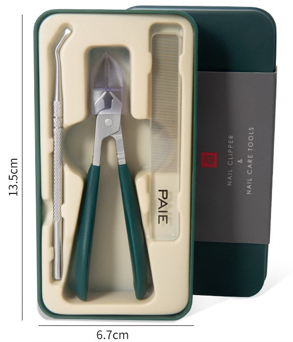 🔥2026 Hot Sale🔥Anti-Splash 25° Slant Edge Nail Clipper 3-Piece Set