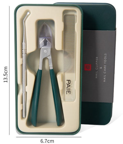 🔥2026 Hot Sale🔥Anti-Splash 25° Slant Edge Nail Clipper 3-Piece Set