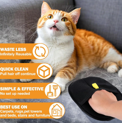⏳2025 New Save 50%✨️Pet hair remover Electrostatic gloves