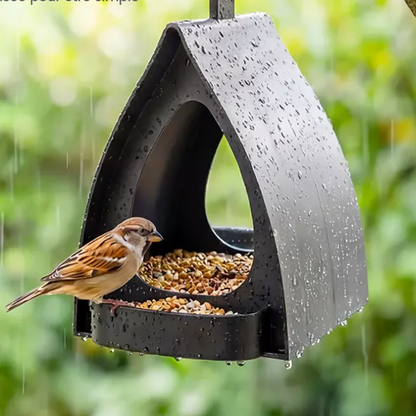 Hanging Bird Feeder for Garden with Roof