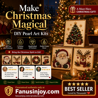 🎄🎊Christmas Special 50% Off! 🎅Boost your Christmas atmosphere! 🦌Favorite for DIY lovers!💎DIY Christmas Pearl Art Kit