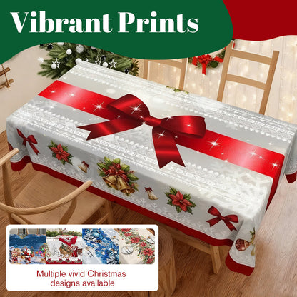 🎄 LIMITED-TIME 40% OFF! 🎁 Stylish Christmas Printed Tablecloth – Stain Resistant, Wrinkle-proof, Easy Wash ✨