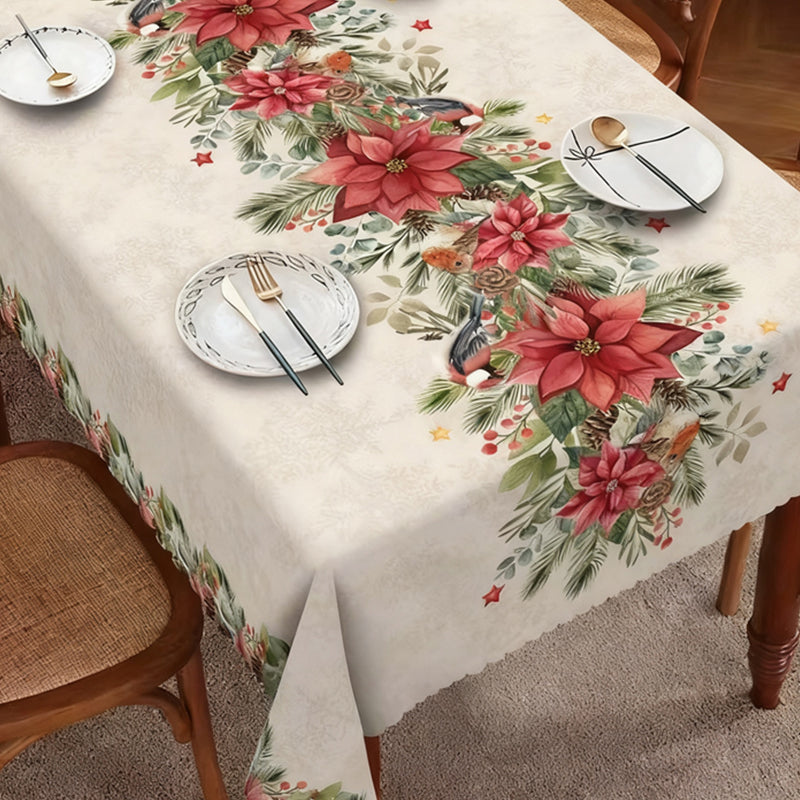 🎄 LIMITED-TIME 40% OFF! 🎁 Stylish Christmas Printed Tablecloth – Stain Resistant, Wrinkle-proof, Easy Wash ✨