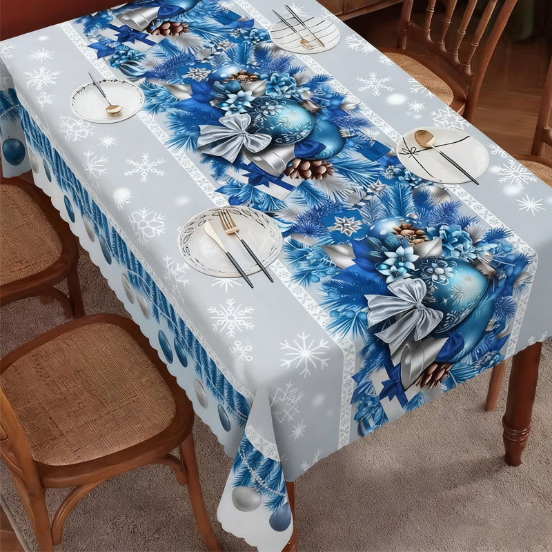 🎄 LIMITED-TIME 40% OFF! 🎁 Stylish Christmas Printed Tablecloth – Stain Resistant, Wrinkle-proof, Easy Wash ✨