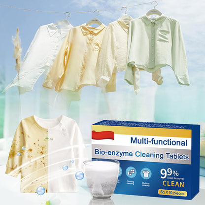 🔥 BUY 1 GET 1 FREE! ✨ Enzyme Cleaning Tablets - Deep Cleaning & Stain Removal for Toilets & Drains with Natural Formula 🚽✨