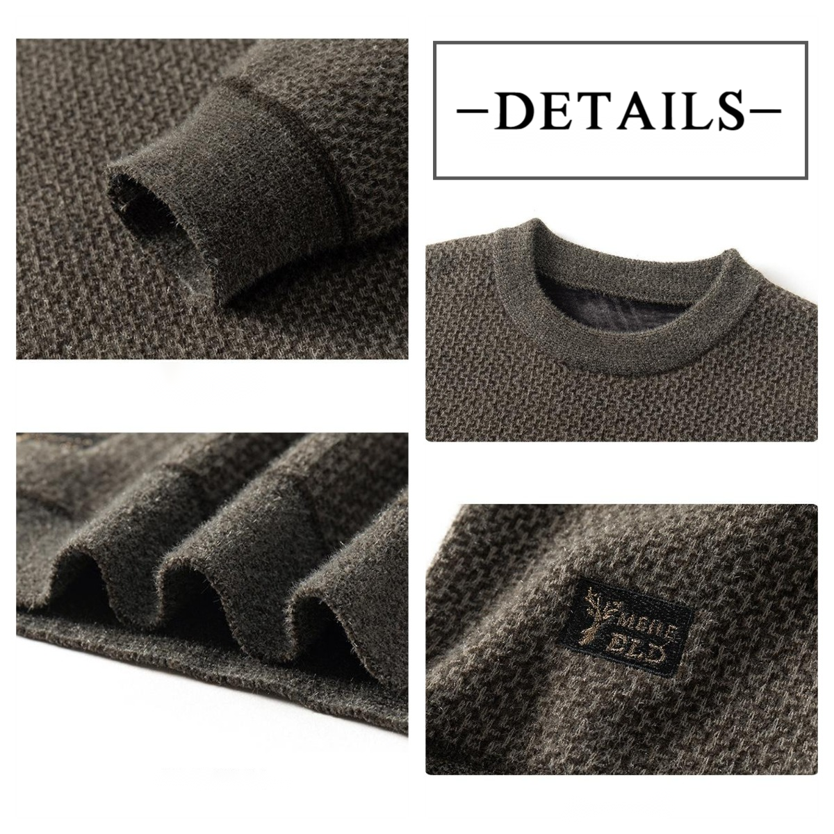 ✨Men's Warm Cozy Lined Crewneck Top🎁Ideal Gift