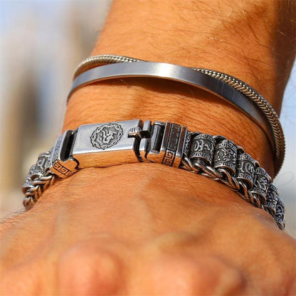 💥Six Character Truth-Prayer Wheel Bracelet⛓️