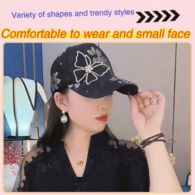 📢📢50% OFF !! ⏰Mesh Diamond Butterfly Baseball Cap