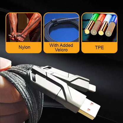 Hot Sale 50% OFF 4-in-1 Fast Charging & Data Sync Charger Cord