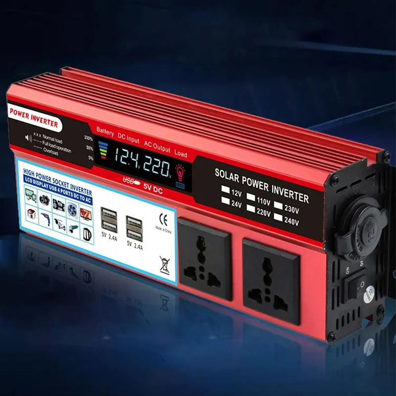 ⏳Limited-time 50% off⏰Portable 2000W Power Inverter Car Charger Adapter DC to AC🚗🔋