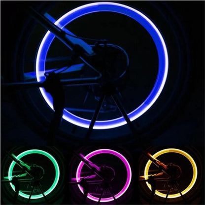 Motion-Activated LED Tyre Valve Cap Lights | Auto On/Off, Waterproof, 700hr Battery | Bike, Car & Motorcycle | 12 PCS