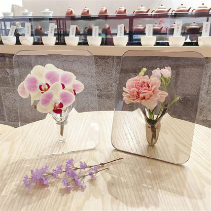 💐Buy 2 Get 1 Free🎁Nordic Transparent Acrylic Vase | Elegant Desktop Plant Holder & Home Decor | Modern Centerpiece for Living Room & Wedding Tables
