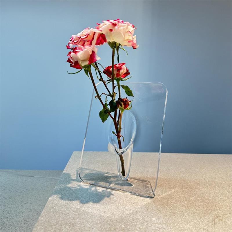 💐Buy 2 Get 1 Free🎁Nordic Transparent Acrylic Vase | Elegant Desktop Plant Holder & Home Decor | Modern Centerpiece for Living Room & Wedding Tables