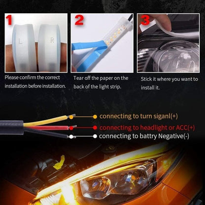 ⏳🔥LIMITED-TIME 50% OFF! ⏰Flexible Car LED Flow Type Auto Signal Light 🚗💡