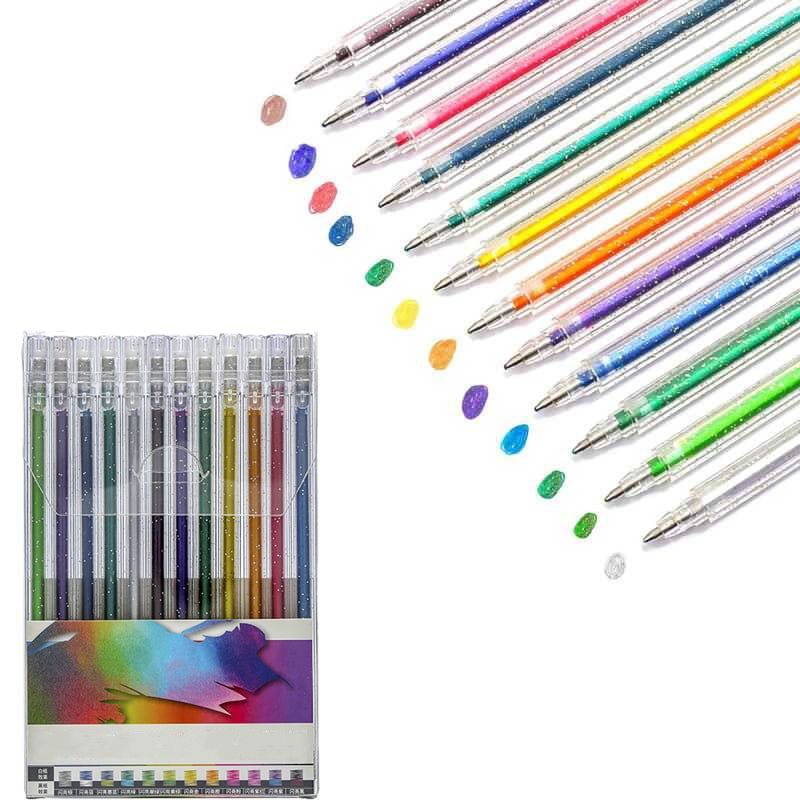 🎁Glitter Gel Pen Set – Smooth Writing 🎨