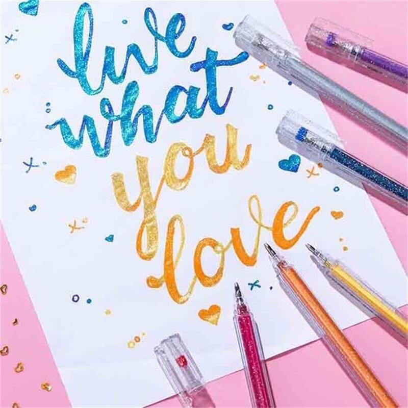 🎁Glitter Gel Pen Set – Smooth Writing 🎨