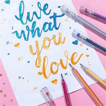 🎁Glitter Gel Pen Set – Smooth Writing 🎨