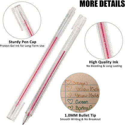 🎁Glitter Gel Pen Set – Smooth Writing 🎨