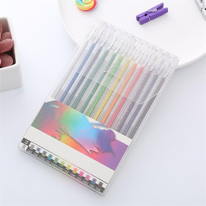 🎁Glitter Gel Pen Set – Smooth Writing 🎨