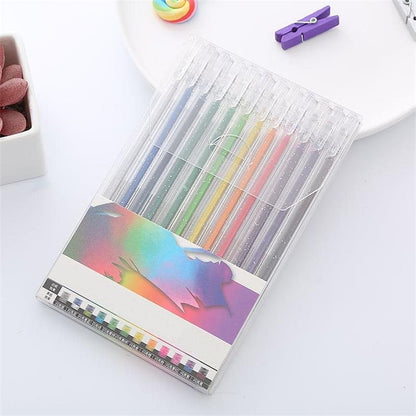 🎁Glitter Gel Pen Set – Smooth Writing 🎨