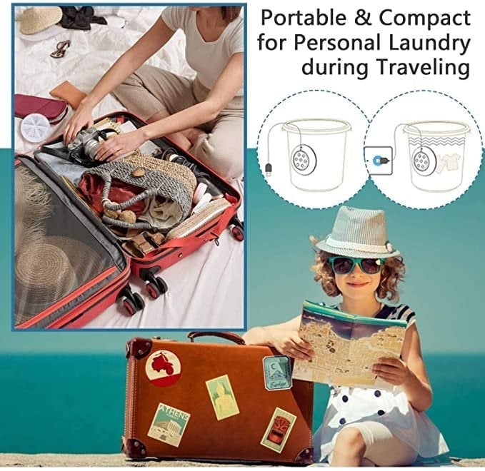 🔥Portable Ultrasonic Washing Machine