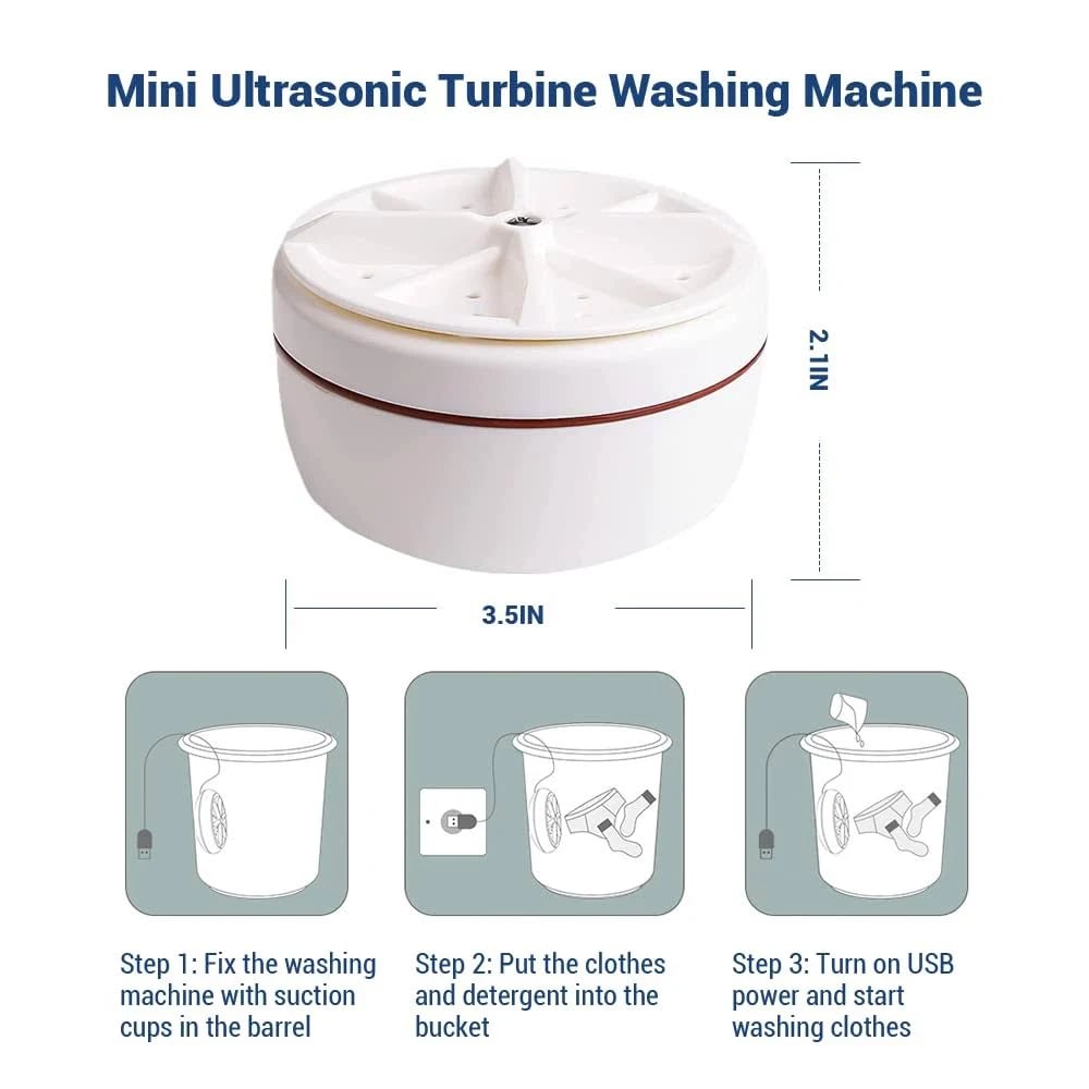 🔥Portable Ultrasonic Washing Machine