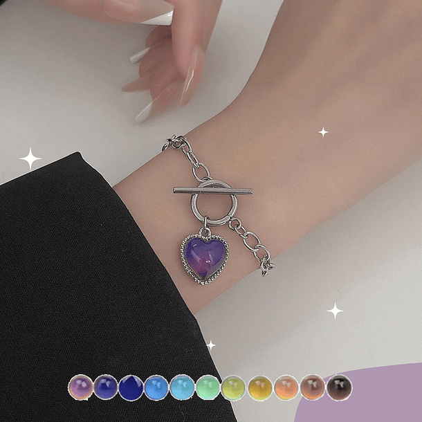 🥳2026 HOT SALE🥳💞50K+ SOLD! 💖🌈 50% OFF! Colour-Changing Heart Jewellery – temperature-responsive copper pendant, 2-piece sets (bracelets/necklaces). A unique gift! 🎁✨