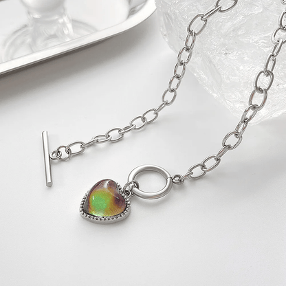 🥳2026 HOT SALE🥳💞50K+ SOLD! 💖🌈 50% OFF! Colour-Changing Heart Jewellery – temperature-responsive copper pendant, 2-piece sets (bracelets/necklaces). A unique gift! 🎁✨
