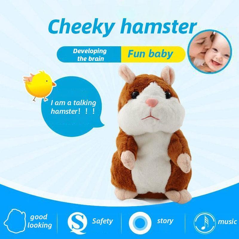 ⏳50% OFF!⏰Talking Hamster Plush – Repeats sounds & cute interactive fun 🐹✨