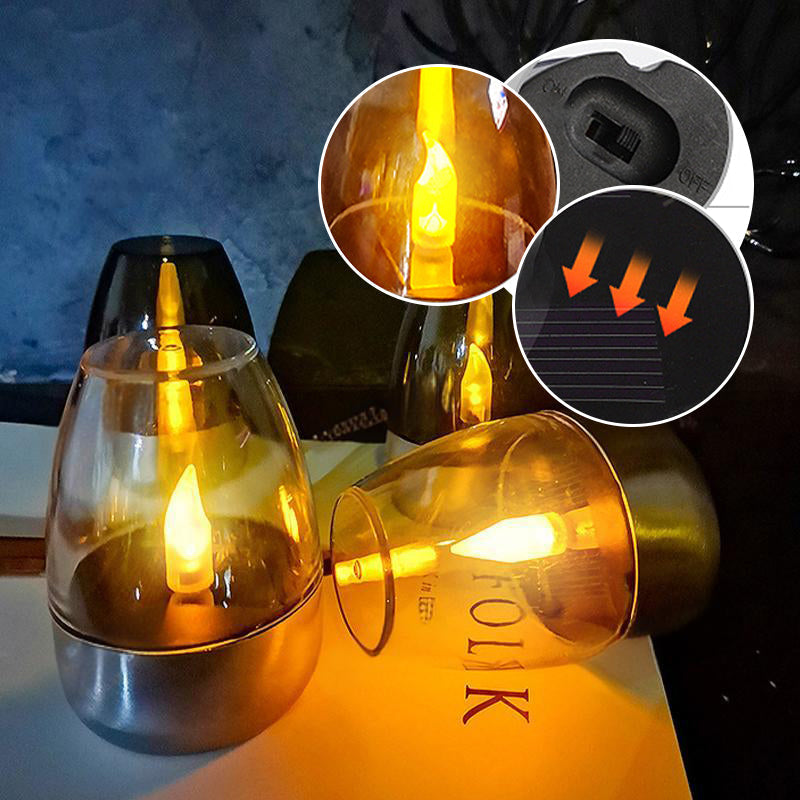 🕯️Solar Flickering Tea Lights – Realistic flame effect, dusk-to-dawn auto on. IP65 waterproof, lasts 6-8 hours. No wires, no fuss. Perfect for garden evenings✅🌙