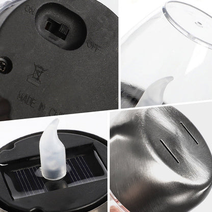 🕯️Solar Flickering Tea Lights – Realistic flame effect, dusk-to-dawn auto on. IP65 waterproof, lasts 6-8 hours. No wires, no fuss. Perfect for garden evenings✅🌙