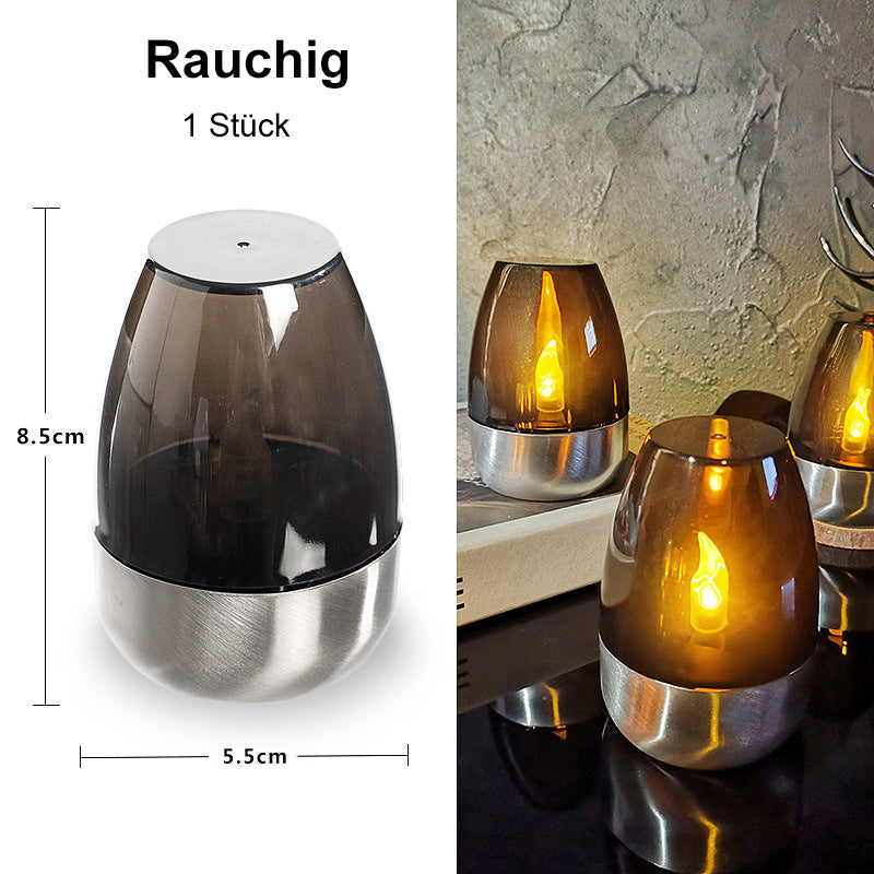 🕯️Solar Flickering Tea Lights – Realistic flame effect, dusk-to-dawn auto on. IP65 waterproof, lasts 6-8 hours. No wires, no fuss. Perfect for garden evenings✅🌙