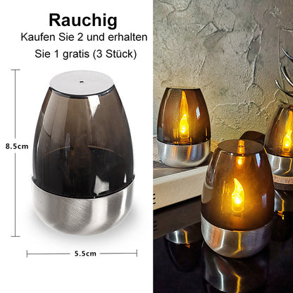 🕯️Solar Flickering Tea Lights – Realistic flame effect, dusk-to-dawn auto on. IP65 waterproof, lasts 6-8 hours. No wires, no fuss. Perfect for garden evenings✅🌙