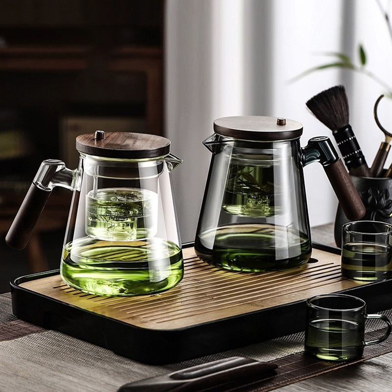 ♨️Leaves and water separation press teapot