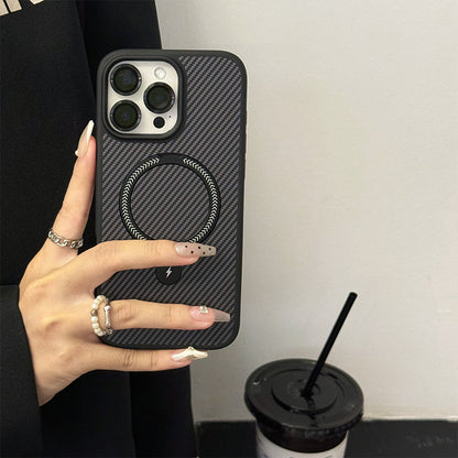 Drop-Proof Magnetic Phone Case with Stand and Lens Film