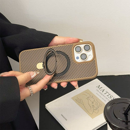 Drop-Proof Magnetic Phone Case with Stand and Lens Film