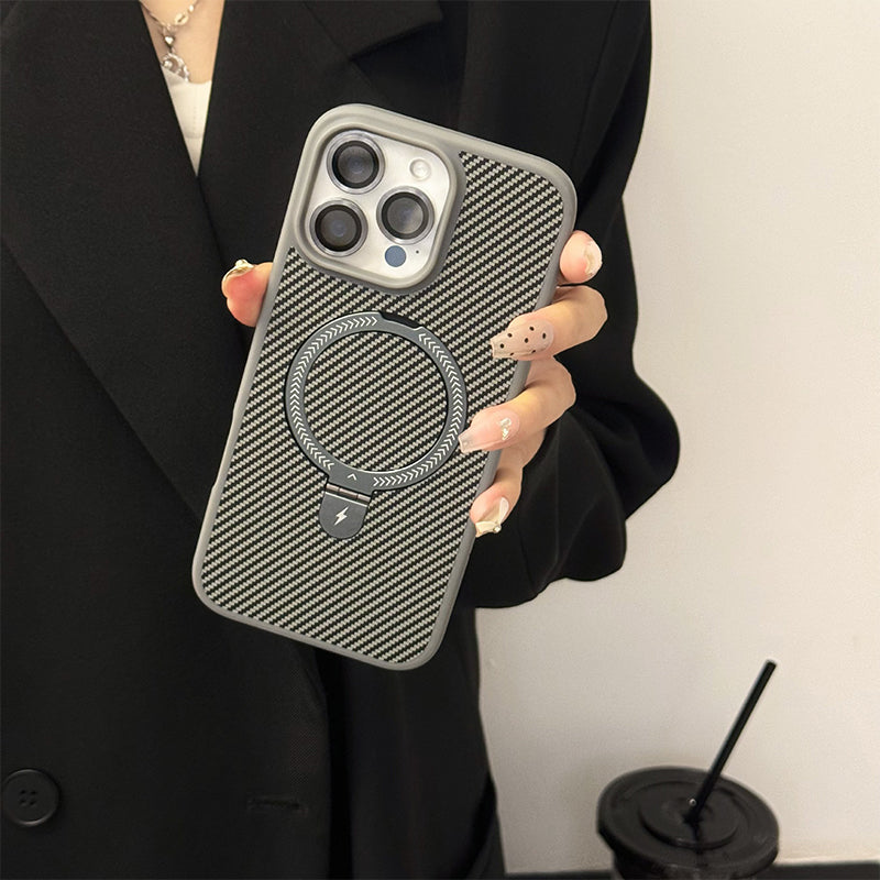 Drop-Proof Magnetic Phone Case with Stand and Lens Film