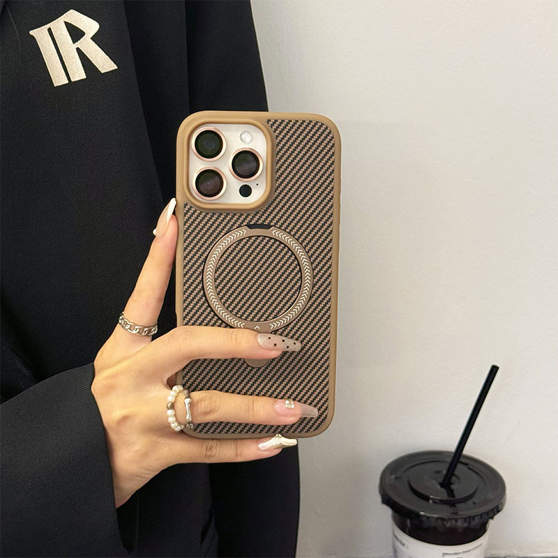 Drop-Proof Magnetic Phone Case with Stand and Lens Film