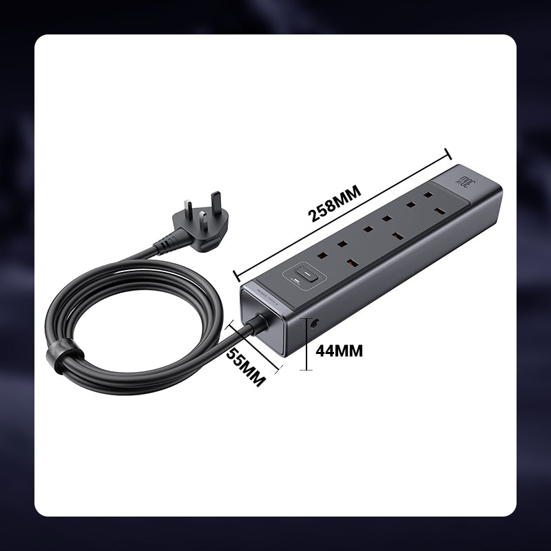 30W Fast-Charging Desktop Power Strip for Home Use