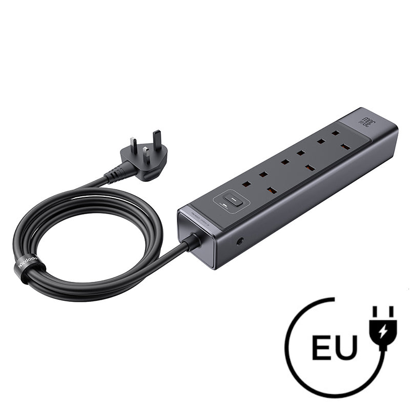 30W Fast-Charging Desktop Power Strip for Home Use