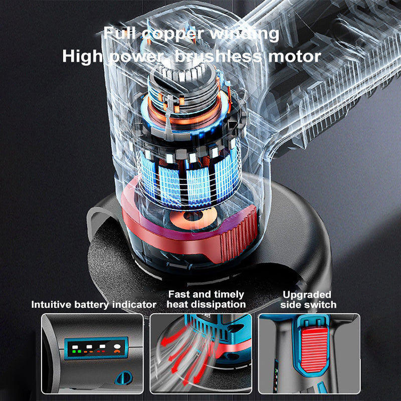 📢📢40% OFF !! ⏰ Compact Brushless Grinder – Brushless Power, Efficient Performance & Portable Design🔩